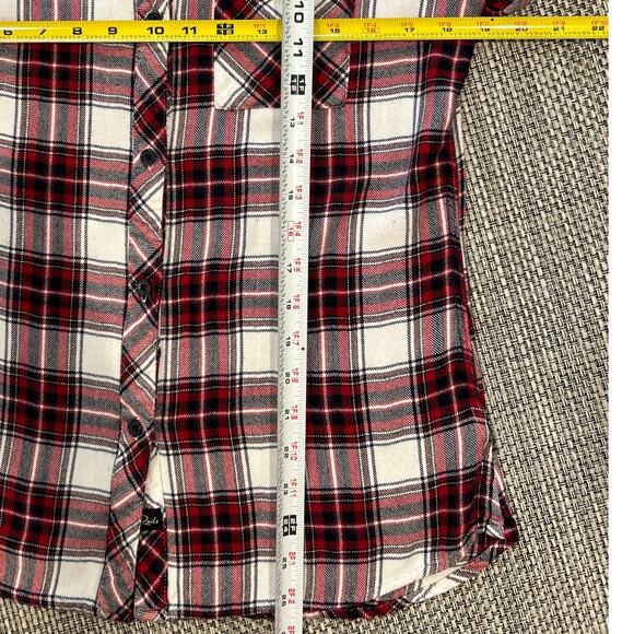 RAILS REVOLVE Hunter Long Sleeve Button Up Plaid Shirt in Merlot Navy Gold L - Picture 6 of 6